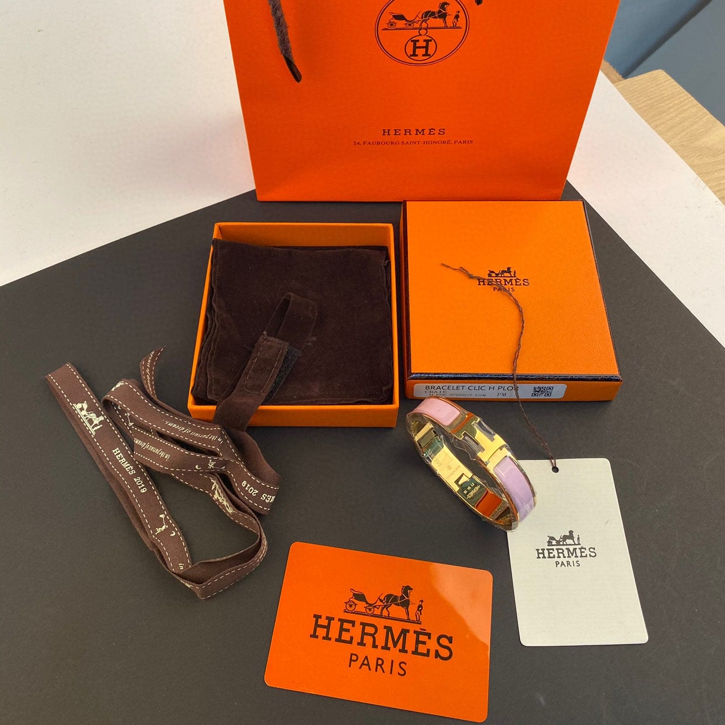 18K Clic H Pink Bracelet