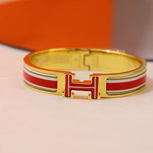 18K Clic H Red & White Bracelet