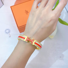 18K Clic H Red & White Bracelet