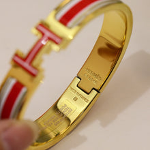 18K Clic H Red & White Bracelet