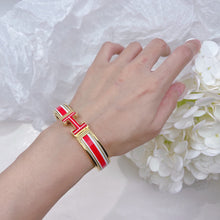 18K Clic H Red & White Bracelet