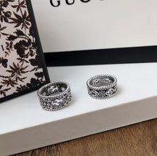 Double G Interlocking G Flowers Ring