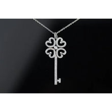 18K T Quatre Heart Key Diamond Necklace