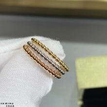 18K Rose Gold Perlée Pearls Of Gold Ring