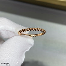 18K Rose Gold Perlée Pearls Of Gold Ring