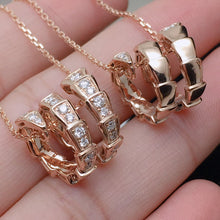 18K BV Serpenti Viper Pave Diamonds Necklace