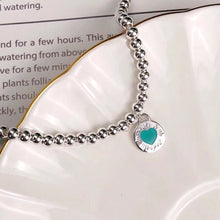 18K Return to Tiffany Love Blue Heart Tag Bead Bracelet