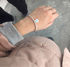 18K Return to Tiffany Love Blue Heart Tag Bead Bracelet