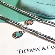 18K Return to Tiffany Love Blue Heart Tag Bead Bracelet