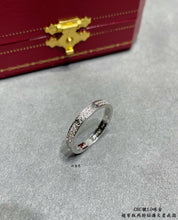 18K Love Diamond-Paved 3mm Ring
