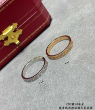 18K Love Diamond-Paved 3mm Ring