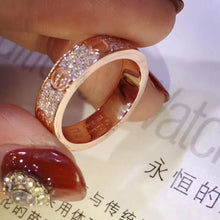 18K Love Diamond-Paved 5mm Ring
