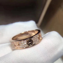 18K Love Diamond-Paved 5mm Ring