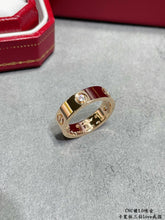 18K Love Wedding Three Diamonds Ring