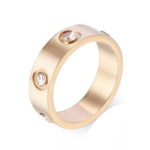 18K Love Wedding Eight Diamonds Ring