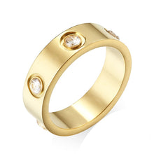 18K Love Wedding Eight Diamonds Ring