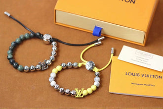 18K Louis Beads Green Bracelet