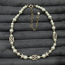 18K CHANEL CC Pearls & Stars Necklace