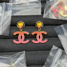 18K Classic Pink CC Dangle Earrings