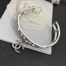 18K CC Diamond Open Bracelet