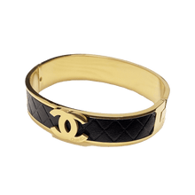 18K CHANEL Cuff & Leather Bracelet