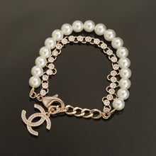 18K CHANEL Pearls CC Chain Bracelet