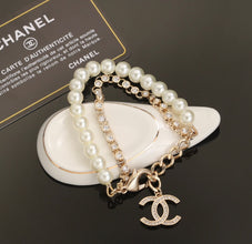 18K Pearls CC Chain Bracelet