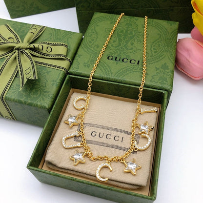 18K GG Script Necklace