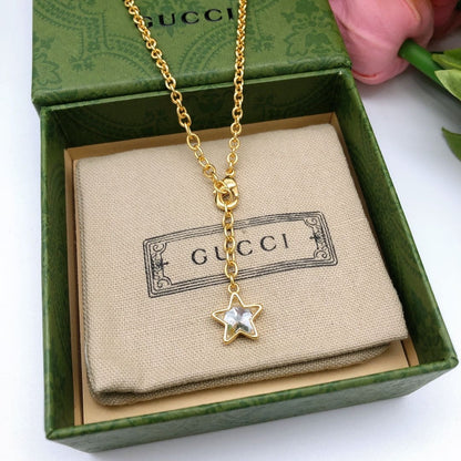 18K GG Script Necklace