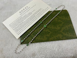 GG Interlocking G Green Necklace