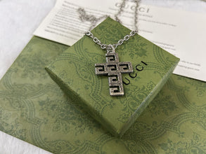 Double G Cross Necklace