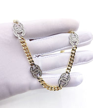 18K Crystal CC Chain Link Necklace
