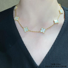 18K Vintage Alhambra Pearl 10 Motifs Necklace