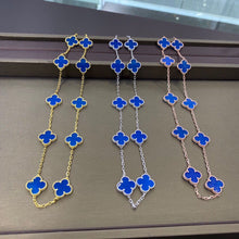 18K Vintage Alhambra Blue 10 Motifs Necklace