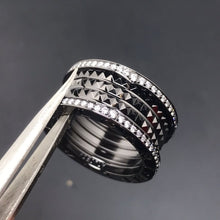 18K B.ZERO1  Black Ceramic Ring