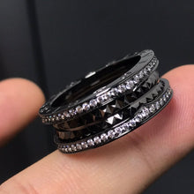 18K B.ZERO1  Black Ceramic Ring