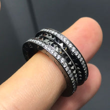 18K B.ZERO1  Black Ceramic Ring