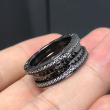 18K B.ZERO1  Black Ceramic Ring