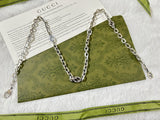 Double G Interlocking G Chain Necklace