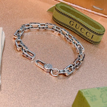 Double G Interlocking G Chain Bracelet