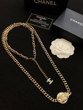 18K CC Rhinestone Star Chain Necklace