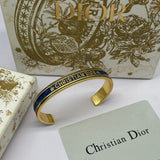 18K CD Black Code Bangle Bracelet