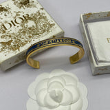 18K CD Black Code Bangle Bracelet