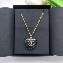 18K CHANEL CC Heart Necklace