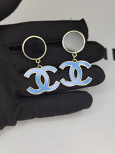 18K Classic Blue CC Dangle Earrings