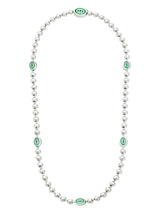 GG Interlocking G Green Necklace