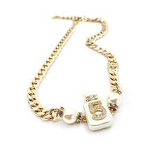 18K CC No. 5 Perfume Bottle Pendant Necklace