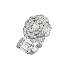 18K Gold Chanel Diamond Camelia Ring