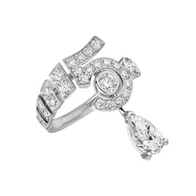18K Chanel Diamond No.5 Drop Ring