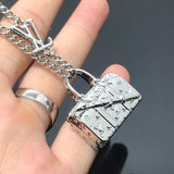 18K Louis Monogram Chain Bag Necklace